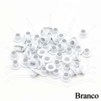 Ilhós Metálico Toke e Crie 5mm - 50 unid. Branco