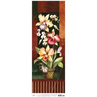 Papel para Arte Francesa 22,8 x 62cm Afve022 - orquídea