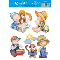 Decalque Litoarte DQ 15 x 19,1cm 051 - meninos