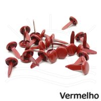 Apliques Metálicos Toke e Crie 6mm Vermelho