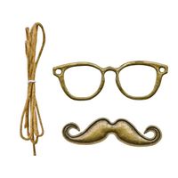 Apliques Vintage Metálicos Coleção Vintage Toke e Crie Mustache