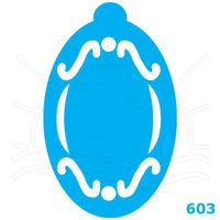 Stencil Jóia Oval - 10 x 15cm 603