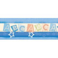 Barra Adesiva para Decoupage BDA IV - 43,6 x 4cm Bdaiv141 - letras / azul