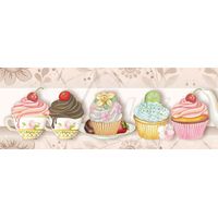 Barra Adesiva para Decoupage BDA IV - 43,6 x 4cm Bdaiv393 - cupcake / bule