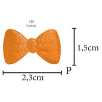 Aplicação Laço P Cetim - 5 Unid. 125 - laranja