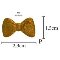 Aplicação Laço P Cetim - 5 Unid. 132 - mostarda