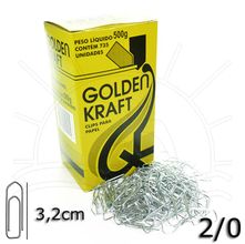 Clips nº 2/0 Golden Kraft - 735 unid.