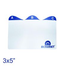 Índice para Fichário de Mesa 3x5"" Acrimet