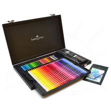 Lápis de Cor Aquarela Albrecht Dürer Faber-Castell Estojo de Madeira - 48 Cores