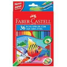 Lápis de Cor Aquarelável Faber-Castell - 36 Cores