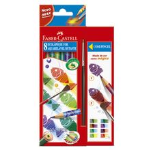 Lápis de Cor Aquarelável Faber-Castell - 8 Cores