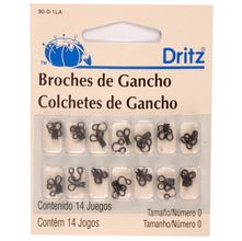 Colchete de Gancho N°0 Preto - Dritz