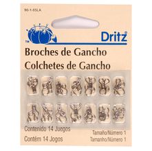 Colchete de Gancho N°1 Prata - Dritz