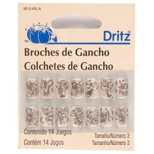 Colchete de Gancho N°2 Prata - Dritz