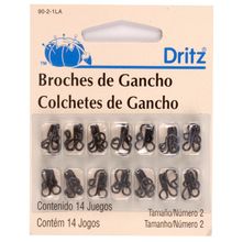 Colchete de Gancho N°2 Preto - Dritz