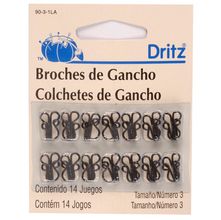 Colchete de Gancho Nº3 Preto - Dritz