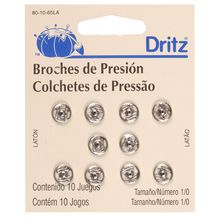 Colchete de Pressão Dritz nº 1/0 Prata