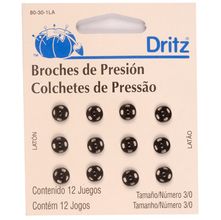 Colchete de Pressão Dritz nº3/0 Preto