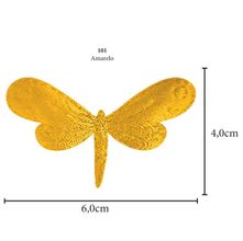 Aplicação Libélula Cetim - 5 Unid.