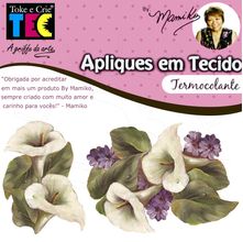 Aplique em Tecido By Mamiko - Copo de Leite