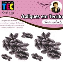 Aplique em Tecido By Mamiko - Papoulas Negras