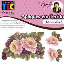 Aplique em Tecido By Mamiko - Rosas e Framboesas