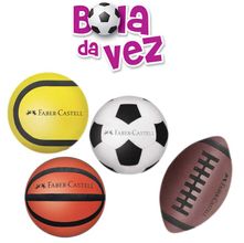 Borracha Bola da Vez Faber-Castell - Kit com 4