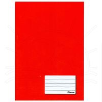 Caderno 1/4 Capa Dura Lisa 48 Folhas - Foroni Vermelho