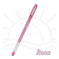 Caneta Gel Uni-Ball Signo - Metálica Noble Rosa