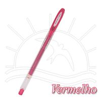 Caneta Gel Uni-Ball Signo - Metálica Noble Vermelha