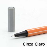 Caneta Stabilo Point Fine 0,4mm 94 - cinza claro