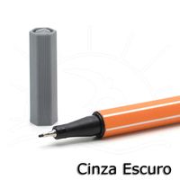 Caneta Stabilo Point Fine 0,4mm 96 - cinza escuro