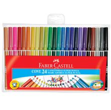 Canetinha Super Ponta Faber-Castell - 24 Cores