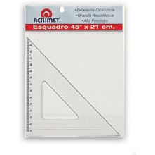 Esquadro Acrimet 45°x 21cm