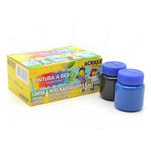 Pintura a Dedo Acrilex 15ml - 6 cores