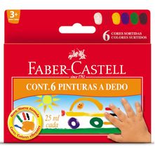 Pintura a Dedo Faber-Castell - 6 Cores