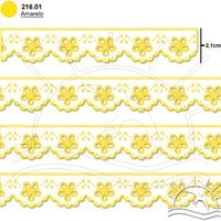 Bordado Marilda Mod. 01 Mini Lasynha 10 Metros - Multicolor 01 - amarelo