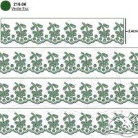 Bordado Inglês Mini Lasy Thalu Multicolor Marilda Mod. 04 - 10 Metros 06 - verde escuro