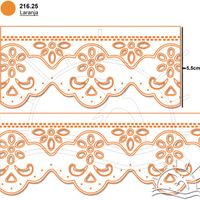 Bordado Marilda Mod. 06 Ultra 10 Metros - Multicolor 25 - laranja