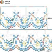 Bordado Marilda Mod. 14 Borboleta 10 Metros - Multicolor 39 - multicolor