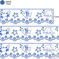 Bordado Marilda Mod. 24 Peixe - Cores 13 - royal