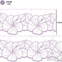 Bordado Marilda Mod. 56 Hibisco - Cores 08 - lilás