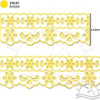 Passa Fita Marilda Mod. 05 com Lasy 10 Metros – Multicolor 01 - amarelo