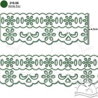 Passa Fita Marilda Mod. 05 com Lasy 10 Metros – Multicolor 06 - verde escuro