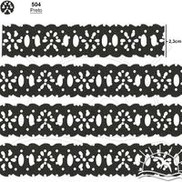 Passa Fita Marilda Mod. 02 Margarida 10 Metros - Estampado Bolinhas 504 - preto