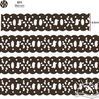 Passa Fita Marilda Mod. 02 Margarida 10 Metros - Estampado Bolinhas 511 - marrom