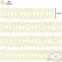 Passa Fita Marilda Mod. 02 Margarida 10 Metros - Cores
 201 - amarelo