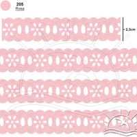 Passa Fita Marilda Mod. 02 Margarida 10 Metros - Cores
 205 - rosa