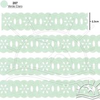 Passa Fita Marilda Mod. 02 Margarida 10 Metros - Cores
 207 - verde claro