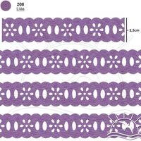 Passa Fita Marilda Mod. 02 Margarida 10 Metros - Cores
 208 - lilás